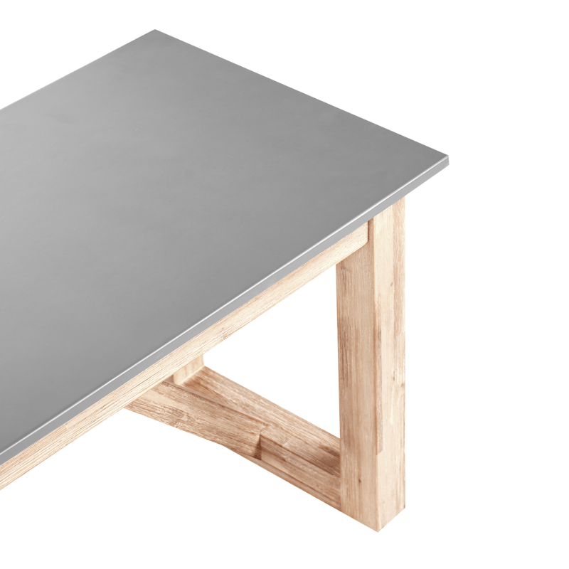 Matgrupp utomhus med Bänkar Notteri Betong - Grå/brun - Utemöbler - Utegrupp - Matgrupp utomhus