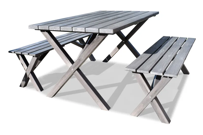 Matgrupp Utomhus Scottsdale 150 cm + 4 Kungshamn Stol Shabby Chic, KWA