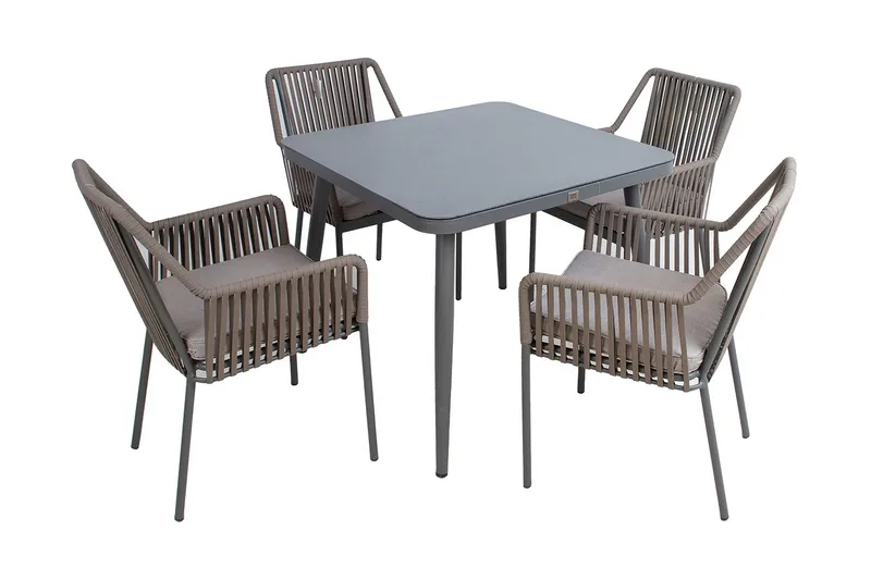 Andros Matgrupp Utomhus med 4 Utestolar, undefined