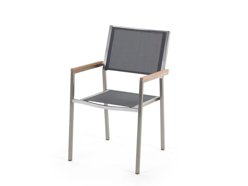 Bacoli Matgrupp Utomhus 180 cm + 6 Utestolar - Grå - Utemöbler - Utegrupp - Matgrupp utomhus