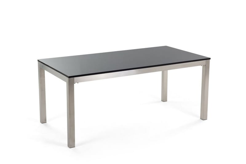 Bacoli Matgrupp Utomhus 180 cm + 6 Utestolar - Svart - Utemöbler - Utegrupp - Matgrupp utomhus