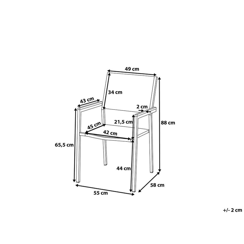 Bacoli Matgrupp Utomhus 180 cm + 6 Utestolar - Svart - Utemöbler - Utegrupp - Matgrupp utomhus