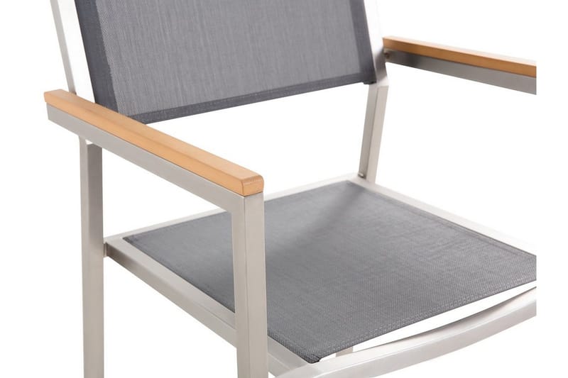 Bacoli Matgrupp Utomhus 180 cm + 6 Utestolar - Svart - Utemöbler - Utegrupp - Matgrupp utomhus