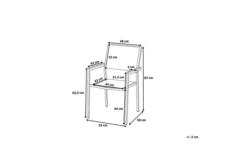 Bacoli Matgrupp Utomhus 180 cm + 6 Utestolar - Svart - Utemöbler - Utegrupp - Matgrupp utomhus