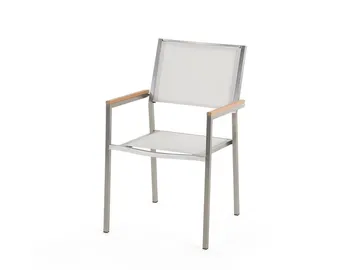 Bacoli Matgrupp Utomhus 180 cm + 6 Utestolar - Grå - Utemöbler - Utegrupp - Matgrupp utomhus