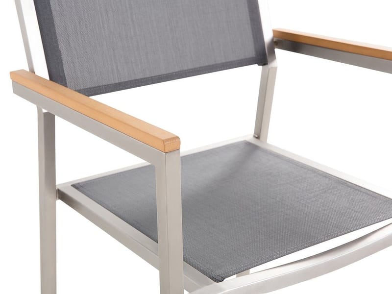 Bacoli Matgrupp Utomhus 180 cm + 6 Utestolar - Svart - Utemöbler - Utegrupp - Matgrupp utomhus