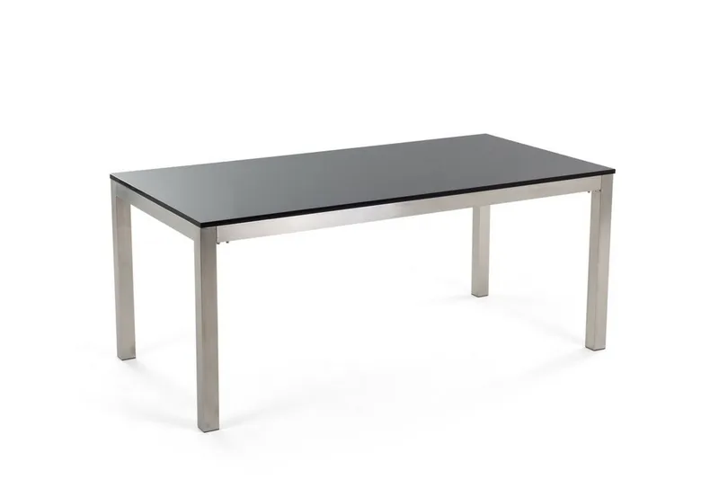 Bacoli Matgrupp Utomhus 180 cm + 6 Utestolar - Svart - Utemöbler - Utegrupp - Matgrupp utomhus