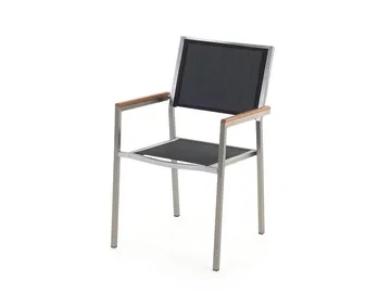 Bacoli Matgrupp Utomhus 180 cm + 6 Utestolar - Svart - Utemöbler - Utegrupp - Matgrupp utomhus