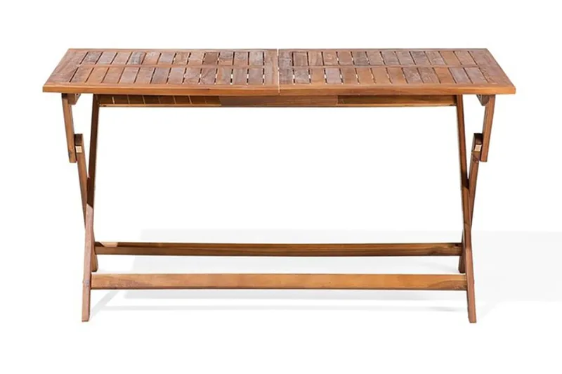 Cento Trädgårdsmöbelset Med Utebord+6 Utestolar - Trä/Natur - Utemöbler - Utegrupp - Matgrupp utomhus