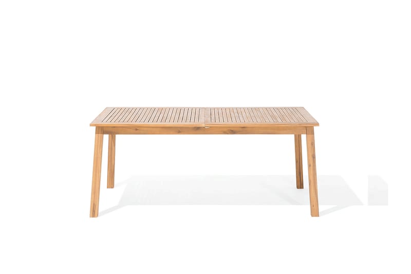 Cesana Trädgårdsmöbelset Med Utebord + 8 Utestolar+Schäslong 2 St - Trä/Natur - Utemöbler - Utegrupp - Matgrupp utomhus