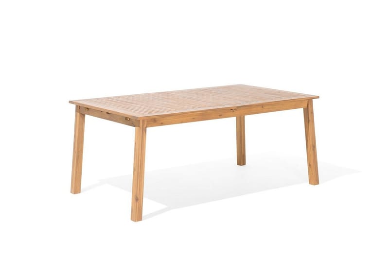 Cesana Trädgårdsmöbelset Med Utebord + 8 Utestolar+Schäslong 2 St - Trä/Natur - Utemöbler - Utegrupp - Matgrupp utomhus