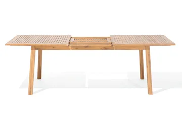 Cesana Trädgårdsmöbelset Med Utebord+8 Utestolar - Trä/Natur - Utemöbler - Utegrupp - Matgrupp utomhus