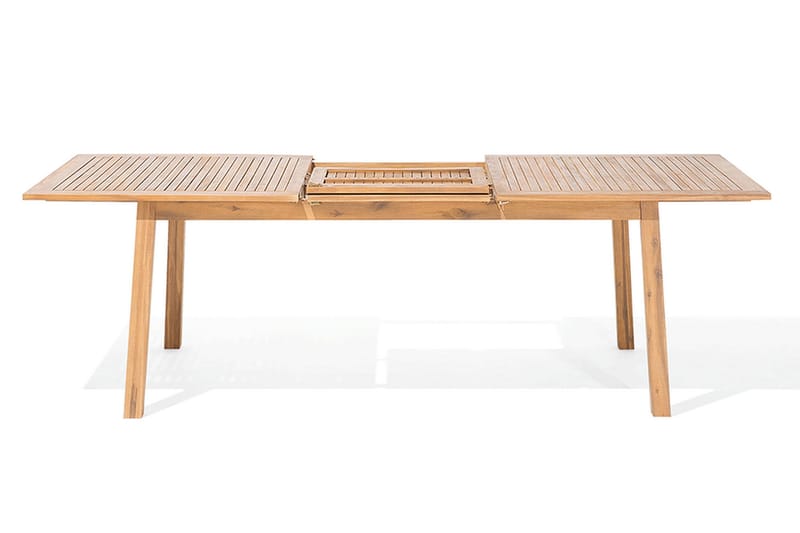 Cesana Trädgårdsmöbelset Med Utebord+8 Utestolar - Trä/Natur - Utemöbler - Utegrupp - Matgrupp utomhus