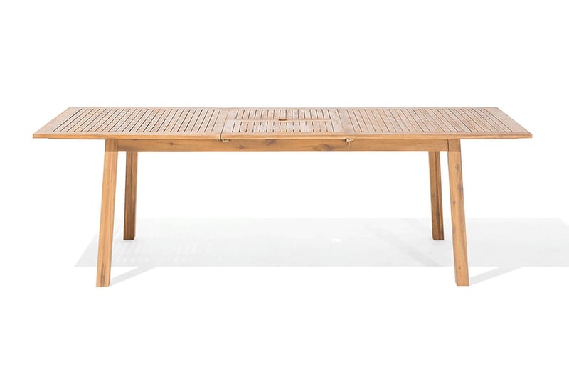 Cesana Trädgårdsmöbelset Med Utebord+8 Utestolar - Trä/Natur - Utemöbler - Utegrupp - Matgrupp utomhus