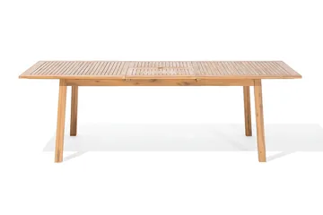 Cesana Trädgårdsmöbelset Med Utebord+8 Utestolar - Trä/Natur - Utemöbler - Utegrupp - Matgrupp utomhus