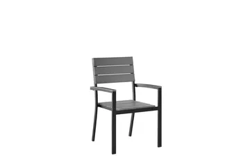 Como Trädgårdsmöbelset Med Utebord+6 Utestolar - Grå - Utemöbler - Utegrupp - Matgrupp utomhus