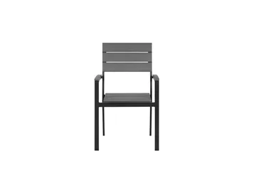 Como Trädgårdsmöbelset Med Utebord+6 Utestolar - Grå - Utemöbler - Utegrupp - Matgrupp utomhus
