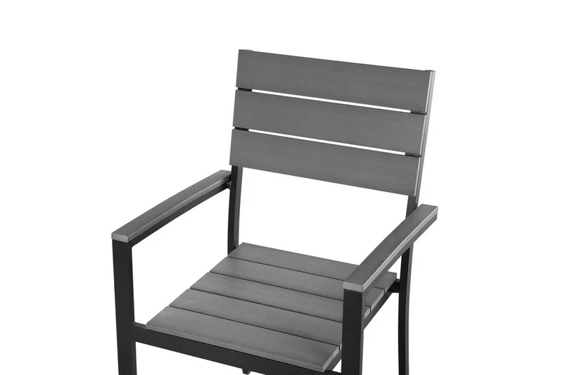 Como Trädgårdsmöbelset Med Utebord+6 Utestolar - Grå - Utemöbler - Utegrupp - Matgrupp utomhus