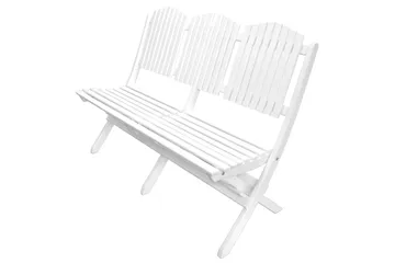 Delpino Matgrupp Utomhus 125 cm - Vit - Utemöbler - Utegrupp - Matgrupp utomhus