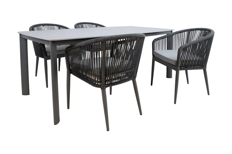 Ecco Matgrupp Utomhus med 4 Utestolar - Utemöbler - Utegrupp - Matgrupp utomhus