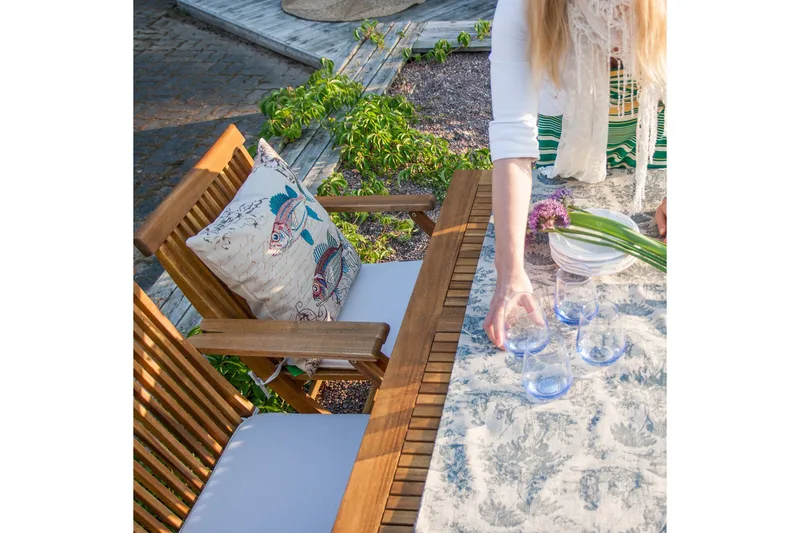 Finlay Matgrupp Utomhus 110x75 cm + 4 Utestolar - Akacia - Utemöbler - Utegrupp - Matgrupp utomhus