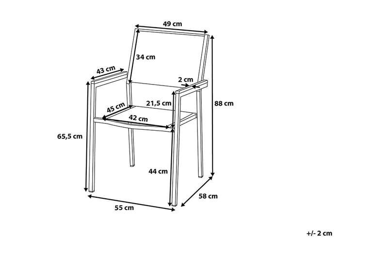 Grosseto Trädgårdsmöbelset Med Utebord+6 Utestolar - Svart - Utemöbler - Utegrupp - Matgrupp utomhus