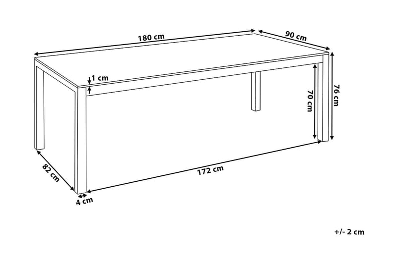 Grosseto Trädgårdsmöbelset Med Utebord+6 Utestolar - Svart - Utemöbler - Utegrupp - Matgrupp utomhus