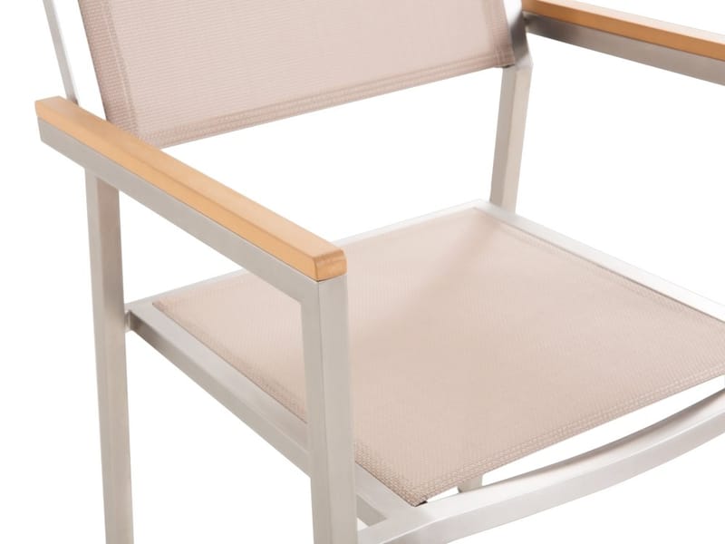 Grosseto Trädgårdsmöbelset Med Utebord+8 Utestolar - Beige - Utemöbler - Utegrupp - Matgrupp utomhus