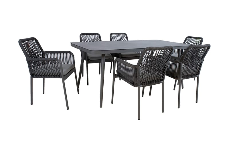 Hela Matgrupp Utomhus med 6 Utestolar - Utemöbler - Utegrupp - Matgrupp utomhus