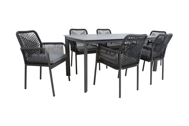 Hela Matgrupp Utomhus med 6 Utestolar - Utemöbler - Utegrupp - Matgrupp utomhus