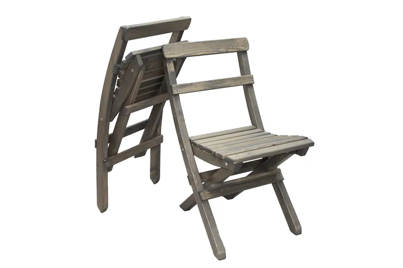 Larios Matgrupp Utomhus 76 cm + 2 Matstolar Utomhus + Bänk Utomhus - Grå - Utemöbler - Utegrupp - Matgrupp utomhus
