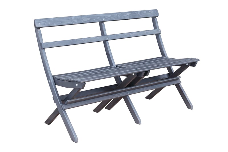 Larios Matgrupp Utomhus 76 cm + 2 Matstolar Utomhus + Bänk Utomhus - Svart - Utemöbler - Utegrupp - Matgrupp utomhus