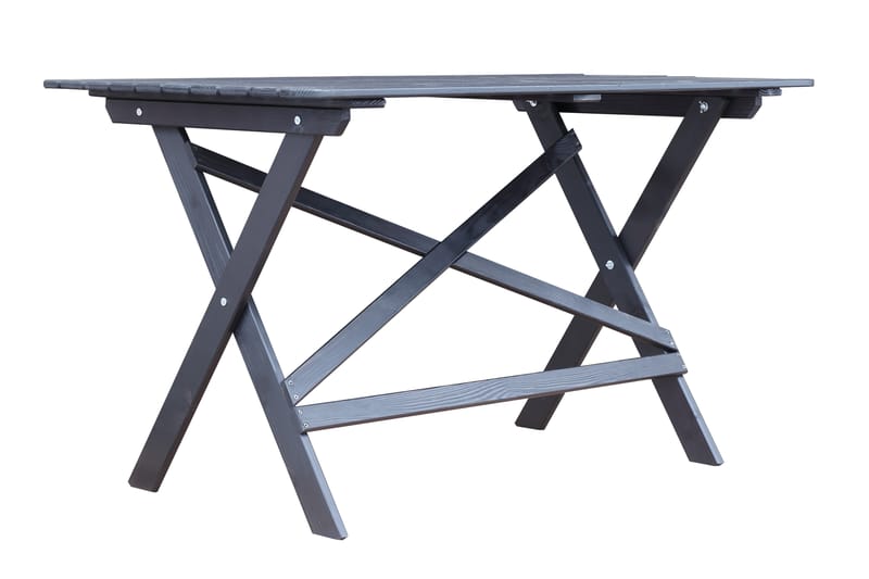 Larios Matgrupp Utomhus 76 cm + 2 Matstolar Utomhus + Bänk Utomhus - Svart - Utemöbler - Utegrupp - Matgrupp utomhus