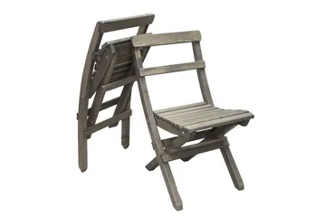 Larios Matgrupp Utomhus 76 cm + 2 Matstolar Utomhus + Bänk Utomhus - Grå - Utemöbler - Utegrupp - Matgrupp utomhus