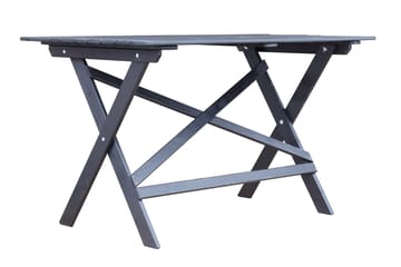 Larios Matgrupp Utomhus 76 cm + 2 Matstolar Utomhus + Bänk Utomhus - Svart - Utemöbler - Utegrupp - Matgrupp utomhus