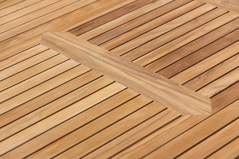 Las Vegas Matgrupp Utomhus 220-280 cm + 8 Oliver Matstol - Teak/Vit - Utemöbler - Utegrupp - Matgrupp utomhus