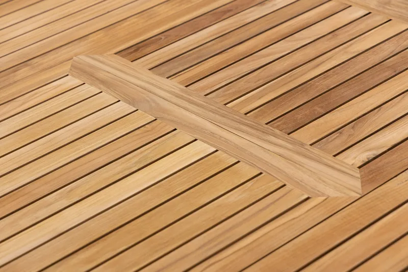 Las Vegas Matgrupp Utomhus 220-280 cm + 8 Oliver Matstol - Teak/Vit - Utemöbler - Utegrupp - Matgrupp utomhus