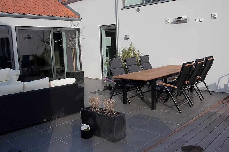 Las Vegas Matgrupp Utomhus Las Vegas 220-280 + 6 Positionsstol Lyx - Svart Teak - Utemöbler - Utegrupp - Matgrupp utomhus