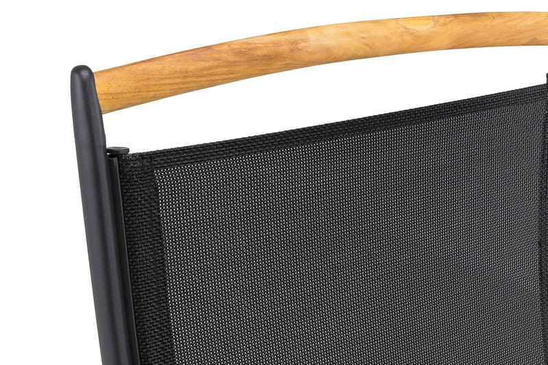 Las Vegas Matgrupp Utomhus Las Vegas 220-280 + 6 Positionsstol Lyx - Svart Teak - Utemöbler - Utegrupp - Matgrupp utomhus