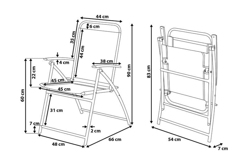 Livo Trädgårdsmöbelset Med Utebord+6 Utestolar - Svart - Utemöbler - Utegrupp - Matgrupp utomhus