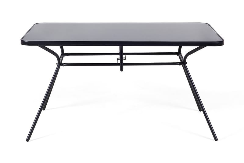 Livo Trädgårdsmöbelset Med Utebord+6 Utestolar - Svart - Utemöbler - Utegrupp - Matgrupp utomhus