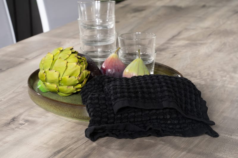 Llama Matgrupp Utomhus 205cm + 6 Copacabana Reclinerstolar - Svart/Grå - Utemöbler - Utegrupp - Matgrupp utomhus