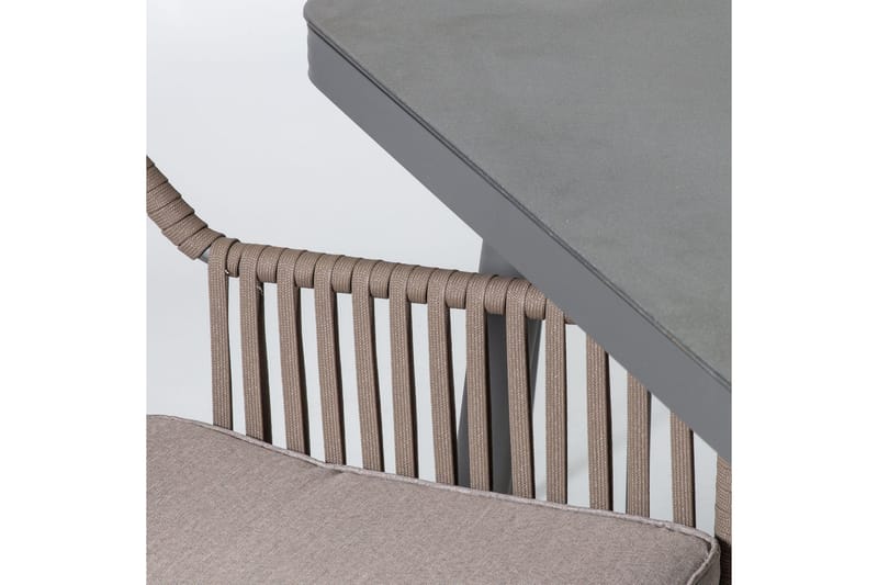 Möbelset ANDROS Utebord och 6 Utestolar 180x90xH75cm - Utemöbler - Utegrupp - Matgrupp utomhus