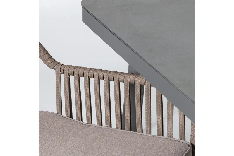 Möbelset ANDROS Utebord och 6 Utestolar 180x90xH75cm - Utemöbler - Utegrupp - Matgrupp utomhus