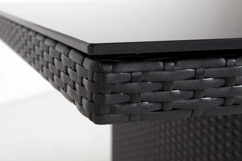 Majestic Matgrupp 210 + 6 Thor Fåtölj - Svart/Svart - Utemöbler - Utegrupp - Matgrupp utomhus