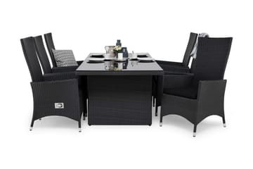 Majestic Matgrupp Utomhus 210 + 6 Jenny Ställbar Fåtölj m Dyna