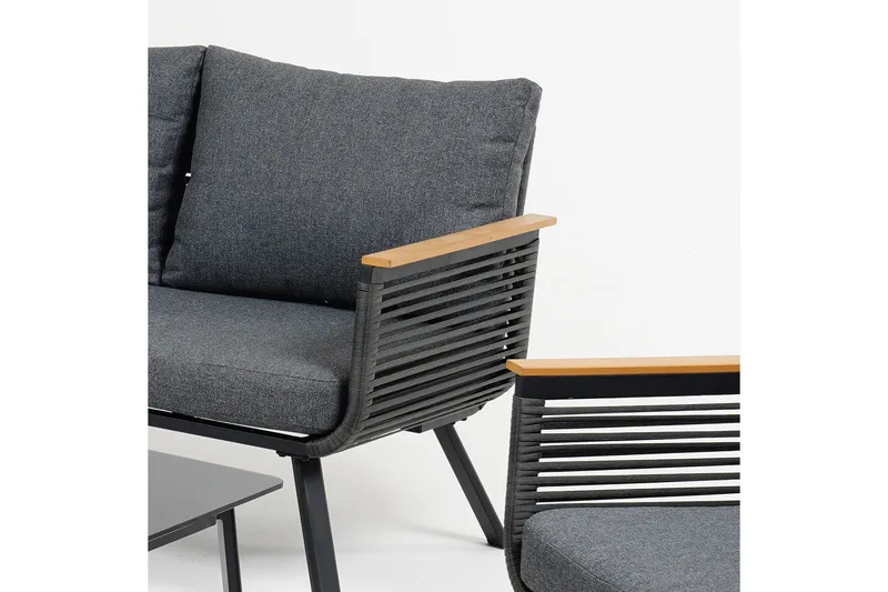 Malaga Soffgrup Svart - Trädgård & spabad - Utemiljö - Altan & terrass - Altanmöbler