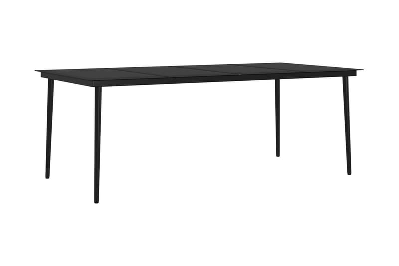 Matgrupp Utomhus för trädgården med dynor 9 delar beige och svart - Beige - Utemöbler - Utegrupp - Matgrupp utomhus