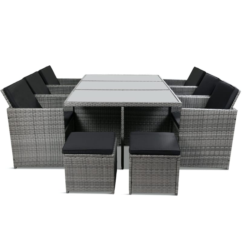 Matgrupp utemöbler | 10 sittplatser | Grå Konstrotting | Skärhamn, undefined