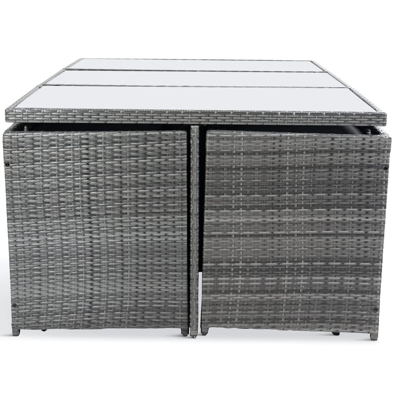 Matgrupp utemöbler | 10 sittplatser | Grå Konstrotting | Skärhamn - Utemöbler - Utegrupp - Matgrupp utomhus